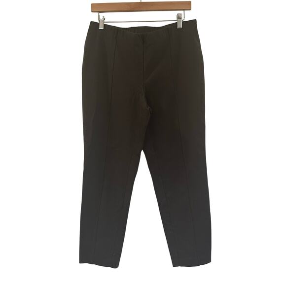 J. Jill Slim Leg Ponte Pants sz M Stretch Ponte Pants Army Green - Picture 1 of 7